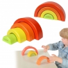MASTERKIDZ Wooden Puzzle Montessori Rainbow Puzzle