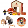 Mini Fire Station Wooden Masterkidz Set