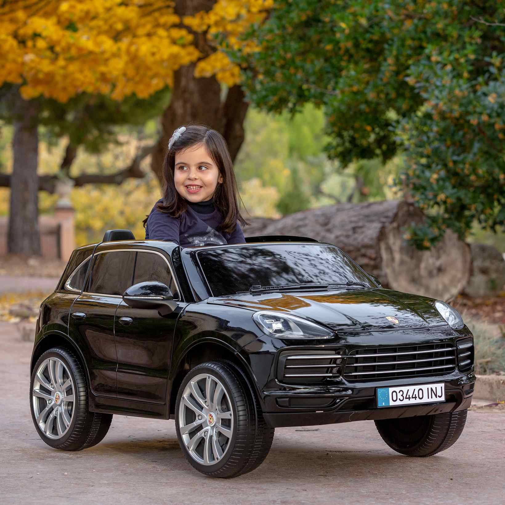 Porsche cayenne s samochód dwuosobowy na akumulator 12v r/c mp3