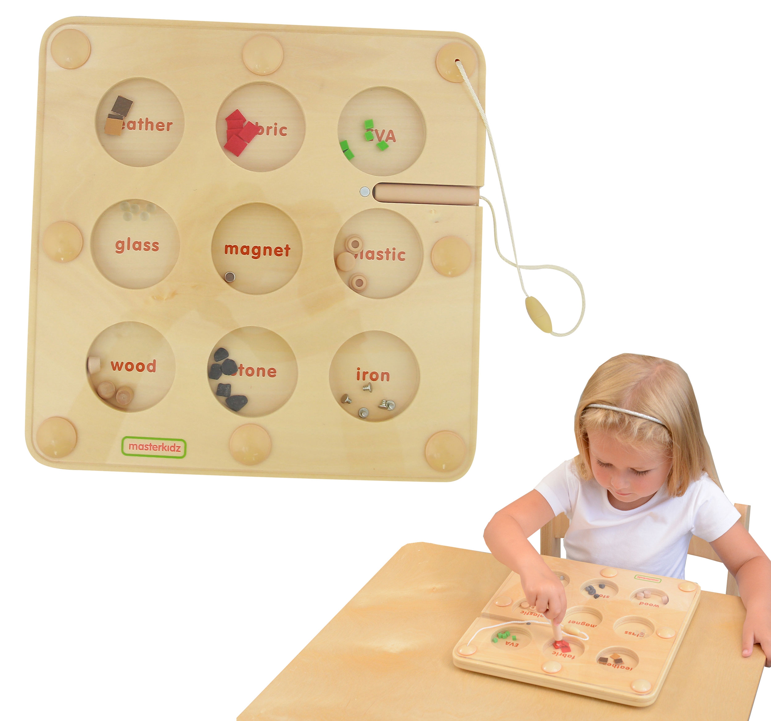 Co przyciągnie magnes edukacyjna gra tabliczka montessori
