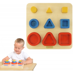 MASTERKIDZ Sorter Kształtów Klocki Geometryczne Montessori
