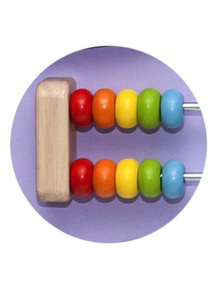 Sensoryczna tablica manipulacyjna Hipopotam drewniana Viga Toys