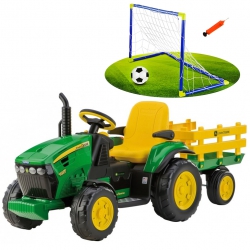 Traktor Na akumulator Peg Perego John Deere Power Pull z Przyczepą