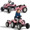FALK Pink Country Star Pedal Tractor with Trailer from 3 years old