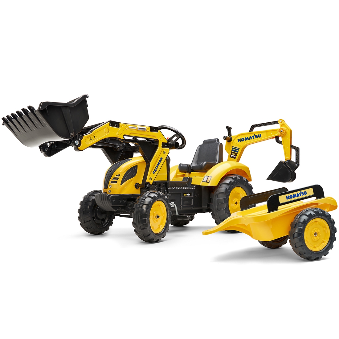 Traktor komatsu na pedały koparka łyżka przyczepka od 2 lat