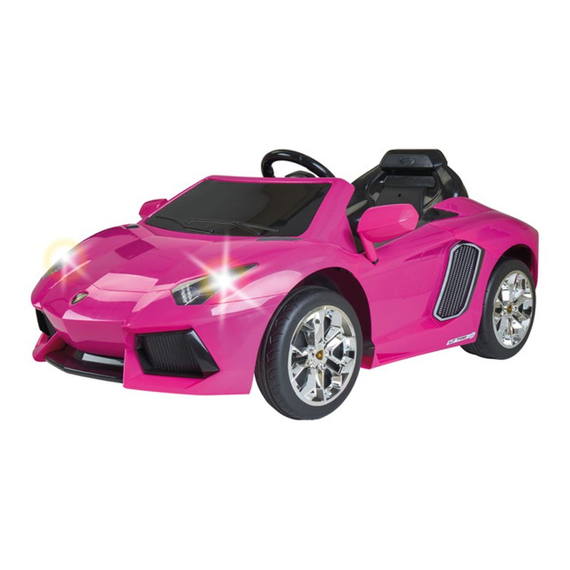 Lamborghini aventador pink samochód elektryczny 6v 3+