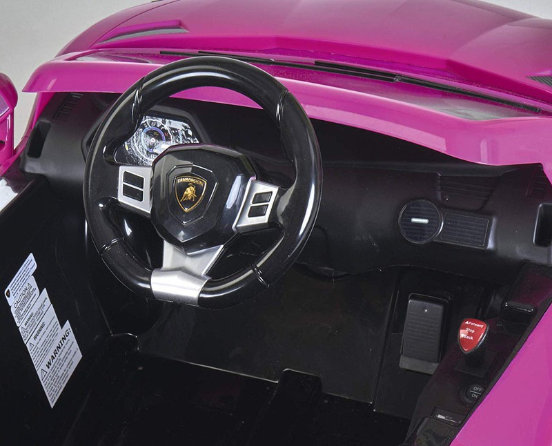 Lamborghini aventador pink samochód elektryczny 6v 3+