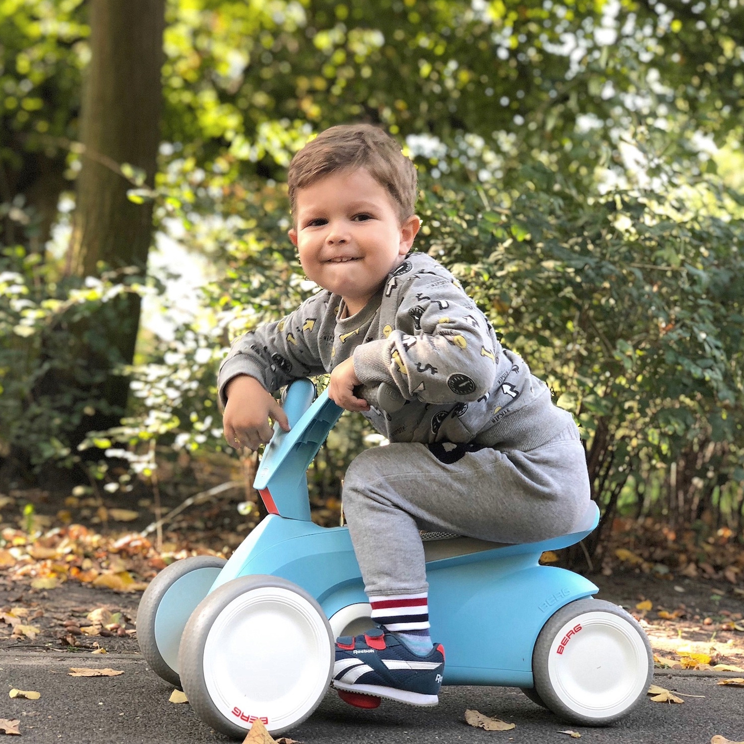 Gokart go² jeździk na pedały 2w1 niebieski