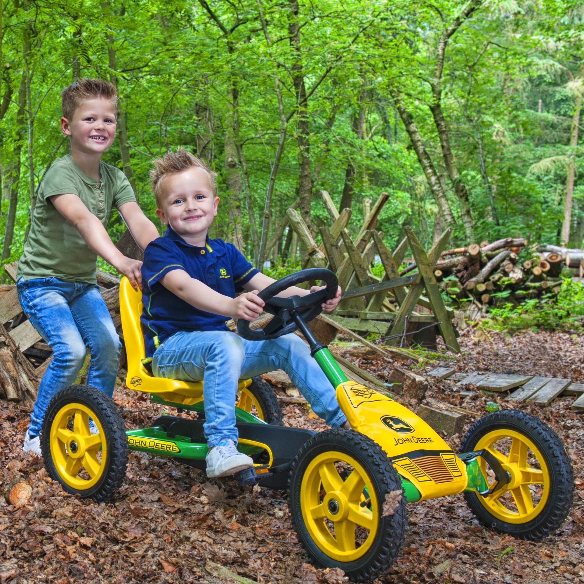 Gokart na pedały buddy john deere 3-8 lat do 50 kg