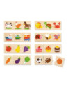 Drewniane Puzzle Logiczne Viga Toys 24 Elementy