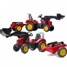 FALK Red Supercharger Pedal Tractor with Trailer for 3 Years