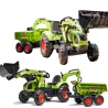 FALK CLAAS AVEC Green Pedal Tractor with Trailer for 3 Years