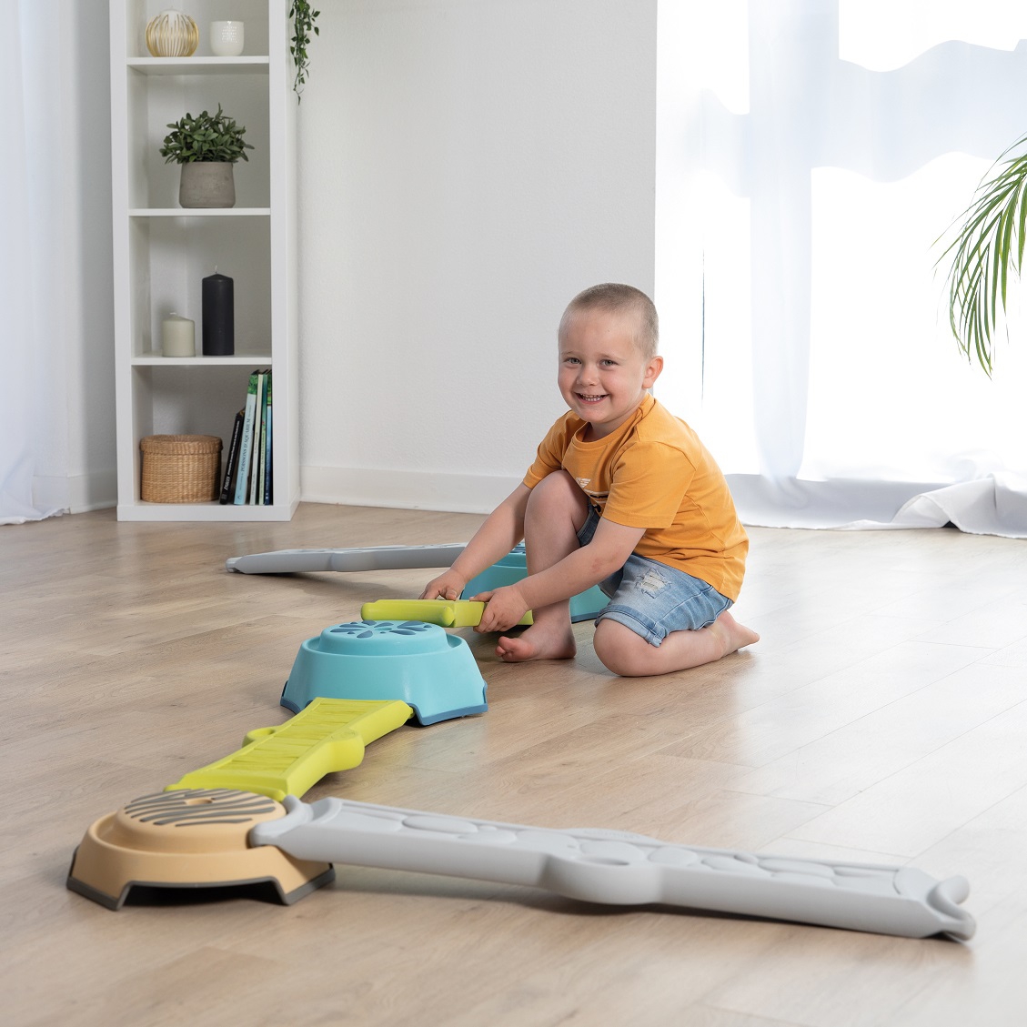 Równoważnia sensoryczna ścieżka równowagi trening do ogrodu i pokoju