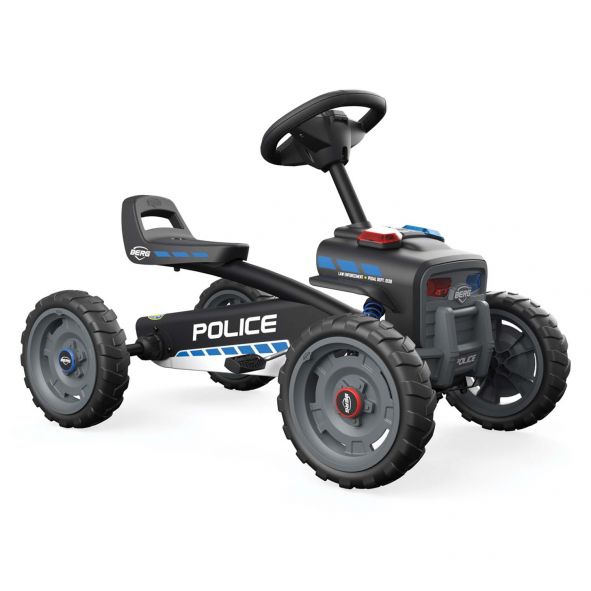 Gokart na pedały buzzy police 2-5 lat do 30 kg dźwięk + światło