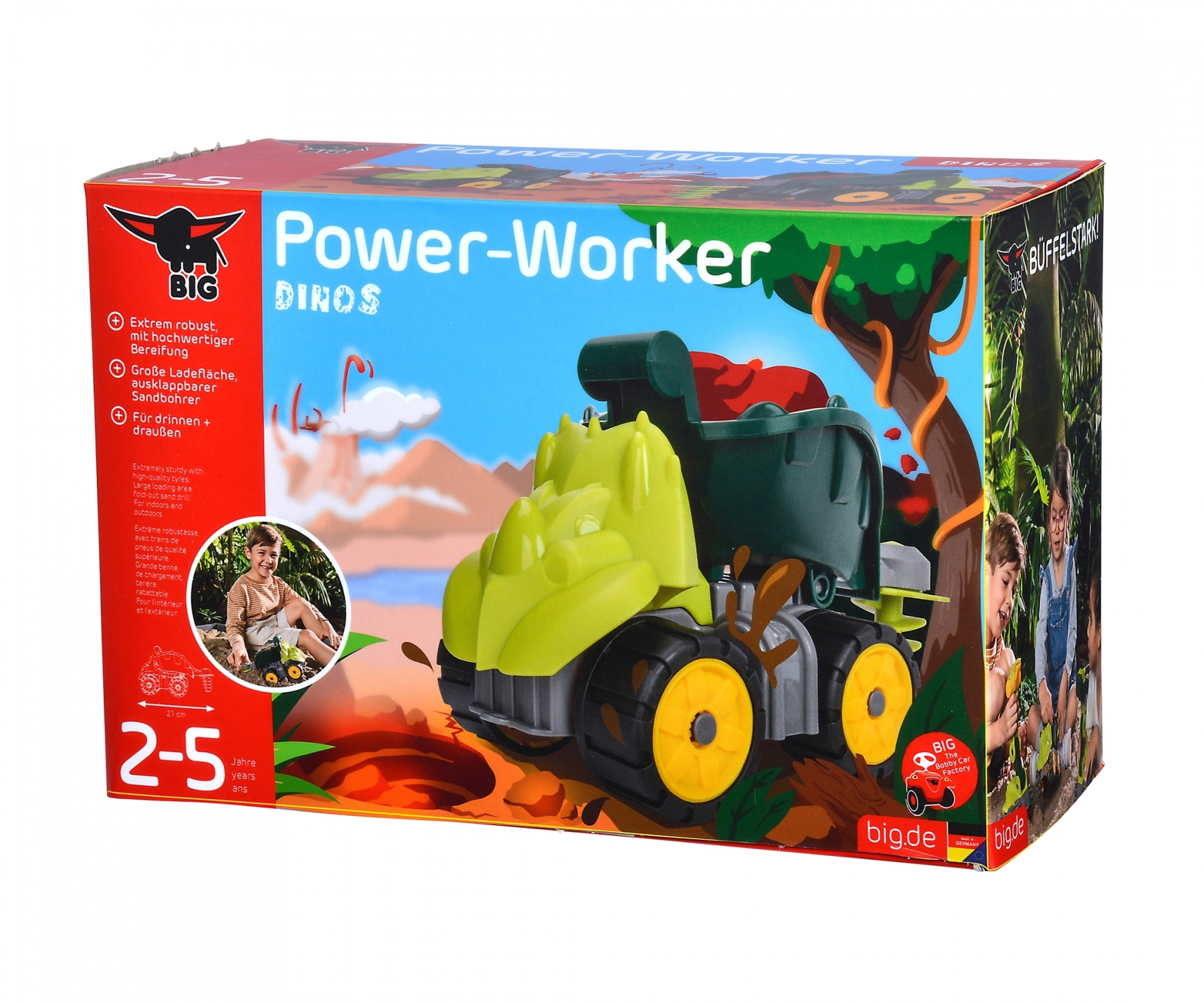 Wywrotka dinozaur power worker zabawka do piasku