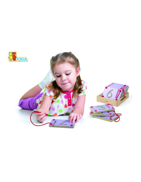 Tabliczki Magnetyczne Nauka Pisania Cyferki Viga Toys