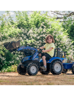FALK Duży Traktor z przyczepką New Holland 2