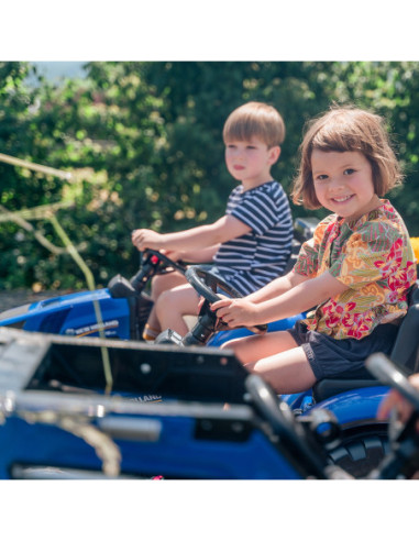 FALK Duży Traktor z przyczepką New Holland