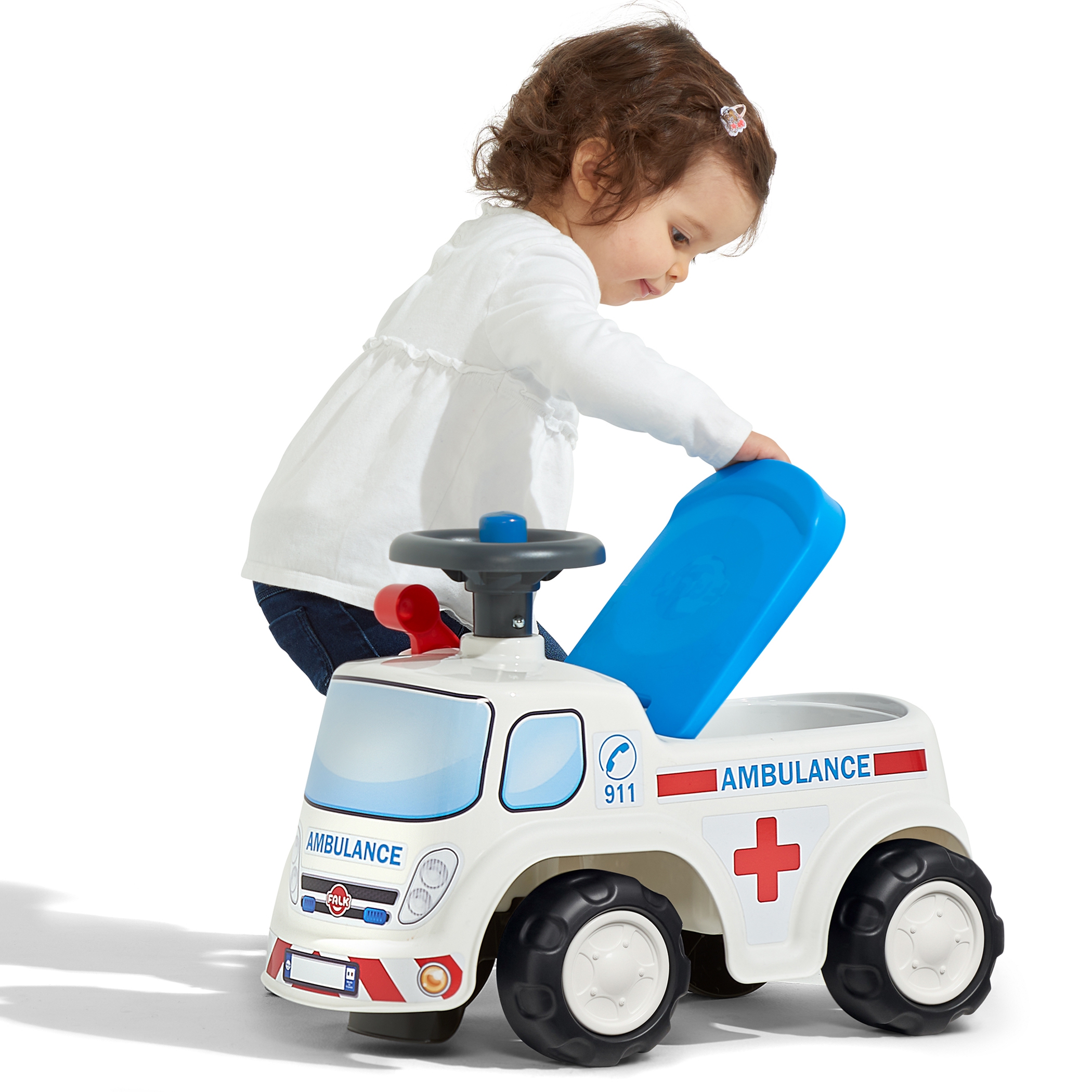 Jeździk samochód ambulans z klaksonem od 1 roku