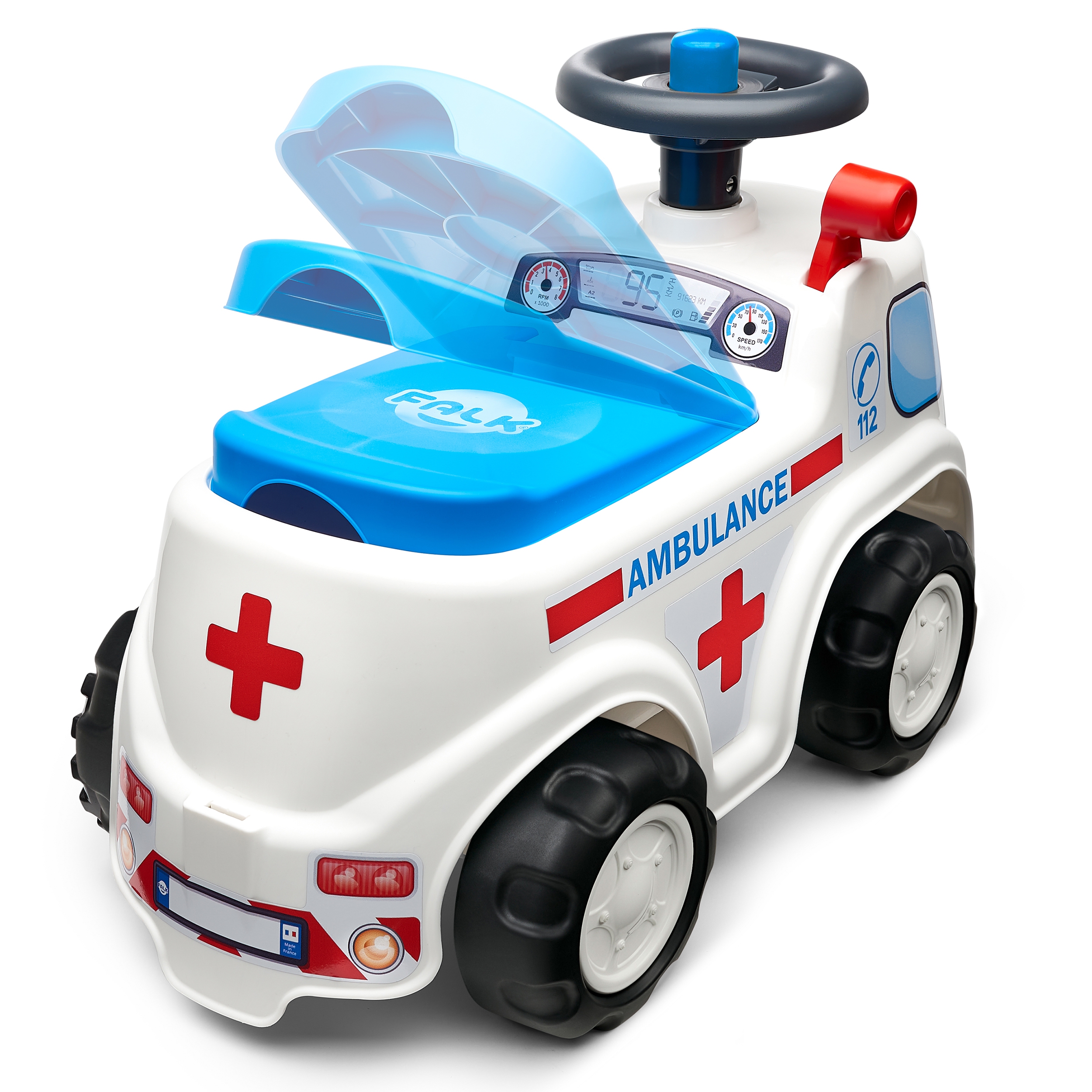 Jeździk samochód ambulans z klaksonem od 1 roku