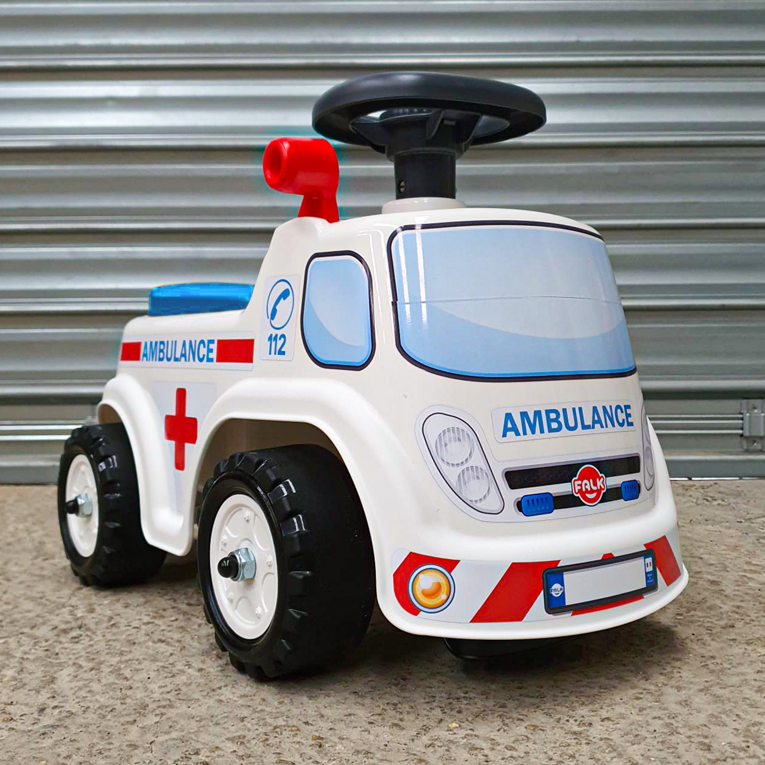 Jeździk samochód ambulans z klaksonem od 1 roku