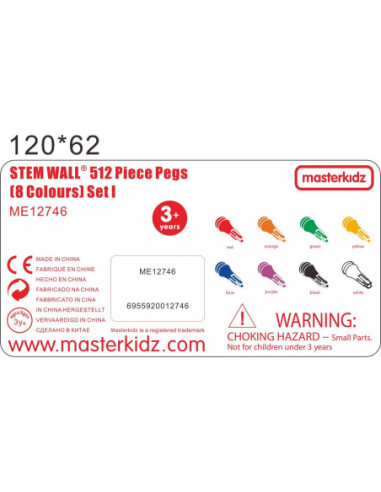 Kolorowe Kołeczki Do Tablicy Naukowej Masterkidz 512 Sztuk 8 Kolorów