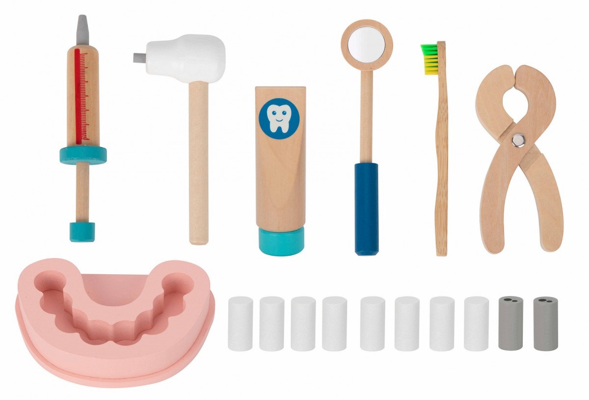 Zestaw małego dentysty walizka lekarza 19 el. fsc