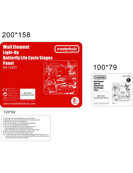 Cykl Życia Motylka Tablica Edukacyjna Masterkidz