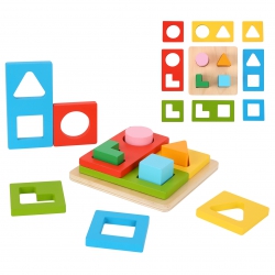 TOOKY TOY Układanka Montessori Kształty i Kolory