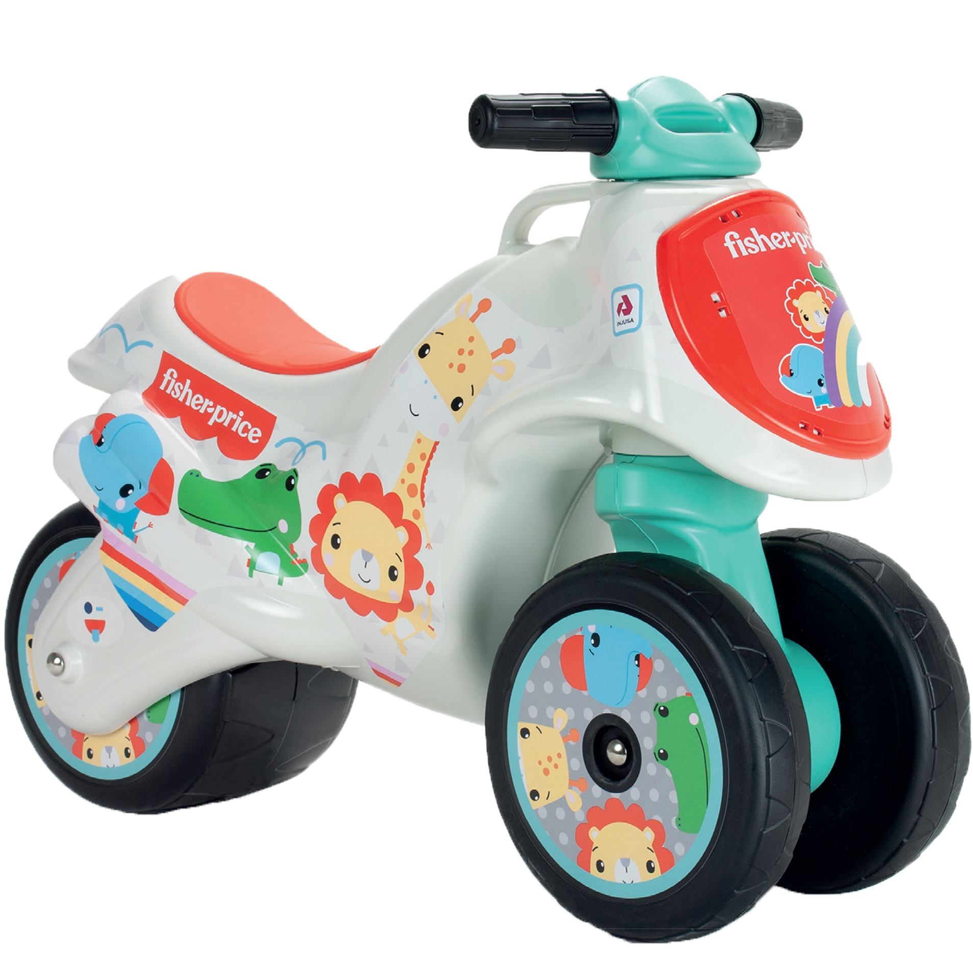 Jeździk trzykołowy fisher-price dla dzieci kolorowy