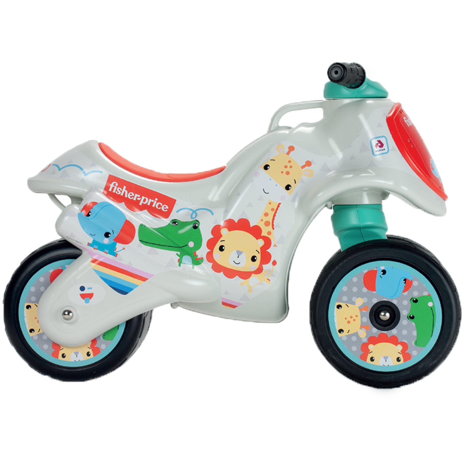 Jeździk trzykołowy fisher-price dla dzieci kolorowy