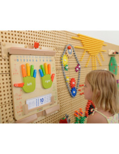 MASTERKIDZ Zählen lernen – Wand-Sensorik­tafel Flex Montessori 2