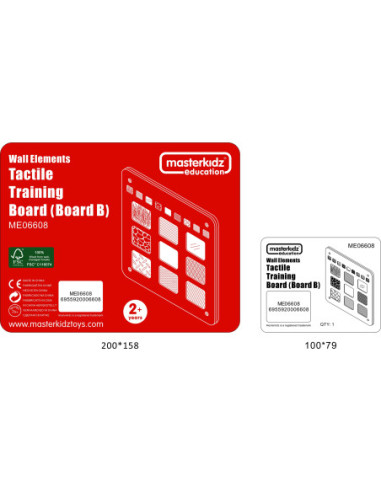 Tablica Edukacyjna Rozpoznawanie Materiałów Zmysł Dotyku