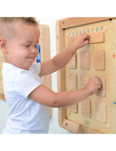 Sensoryczna Tablica Ścienna Rozpoznawanie Faktury Powierzchni Masterkidz 2