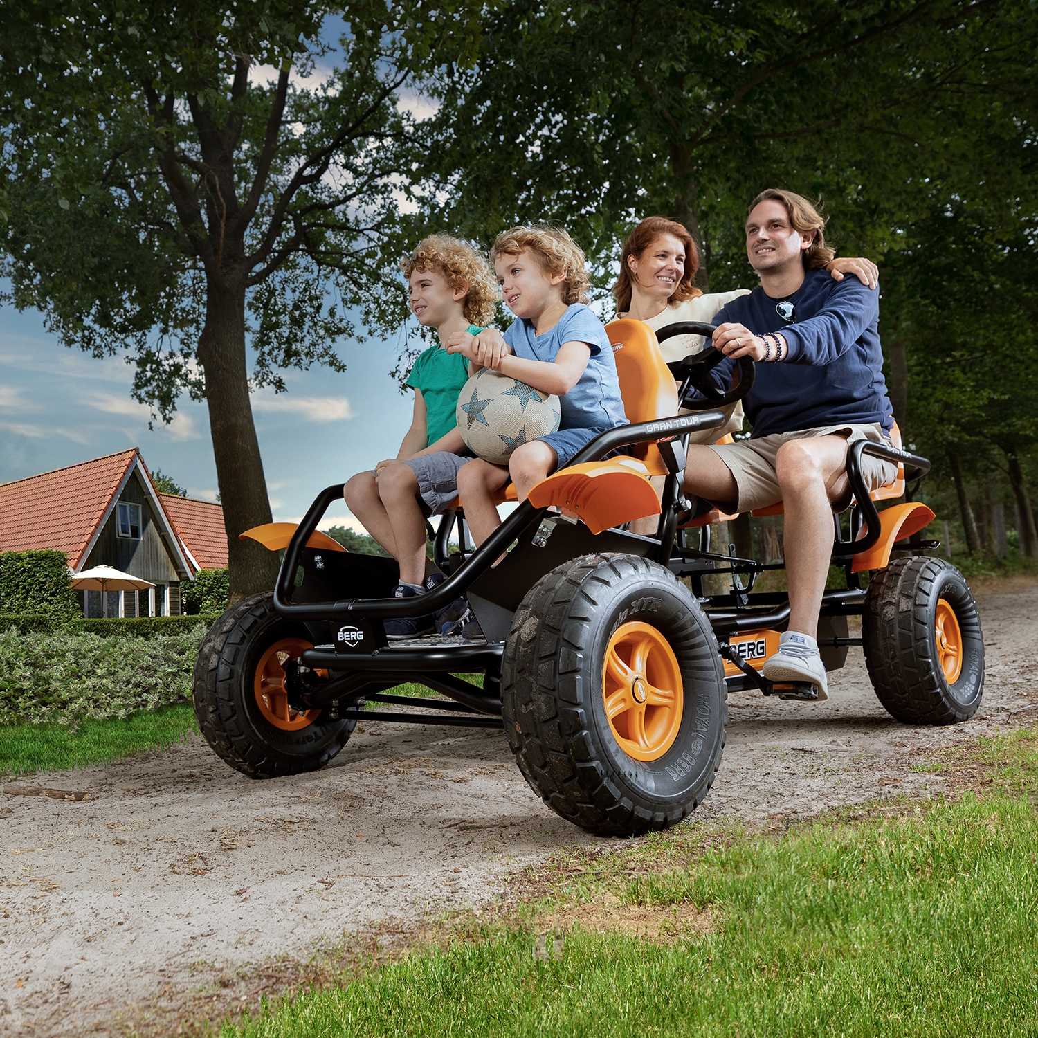 Gokart na pedały gran tour off- road bfr 4 osobowy 5+