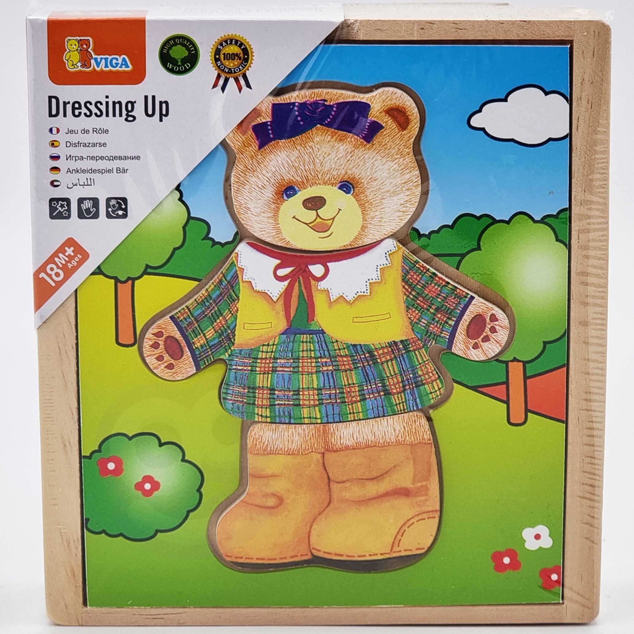 Puzzle Misiowe Strojnisie - Drewniana Układanka Emocji