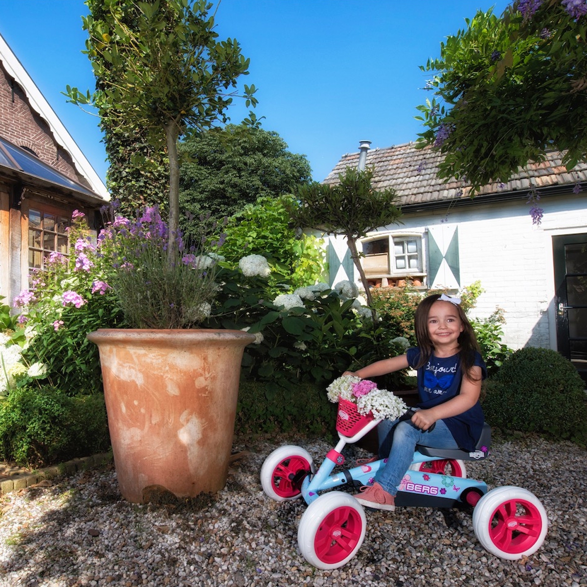 Gokart na pedały buzzy bloom ciche koła 2-5 lat do 30 kg