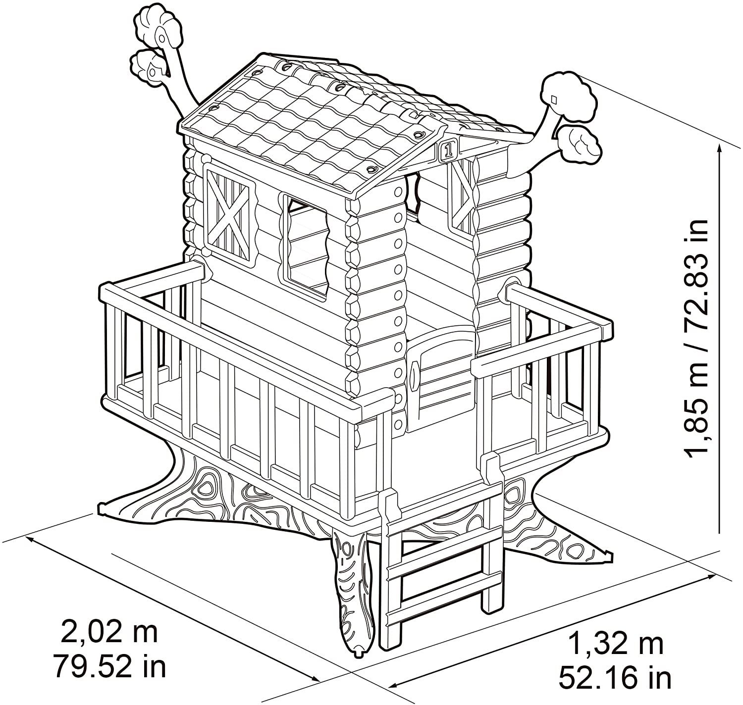 Domek na drzewie ogrodowy dla dzieci house on the tree