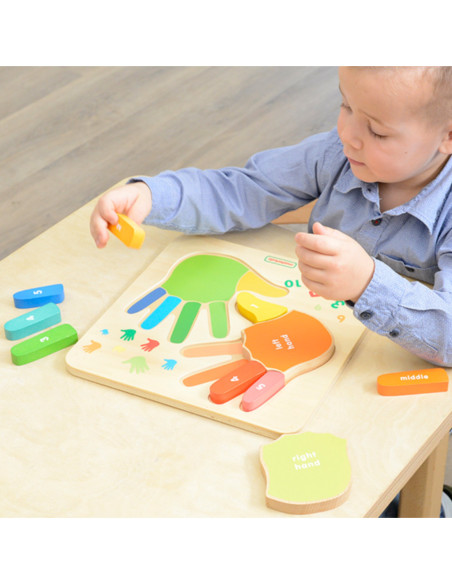 Edukacyjna Tabliczka Drewniana Liczenie Na Palcach Masterkidz