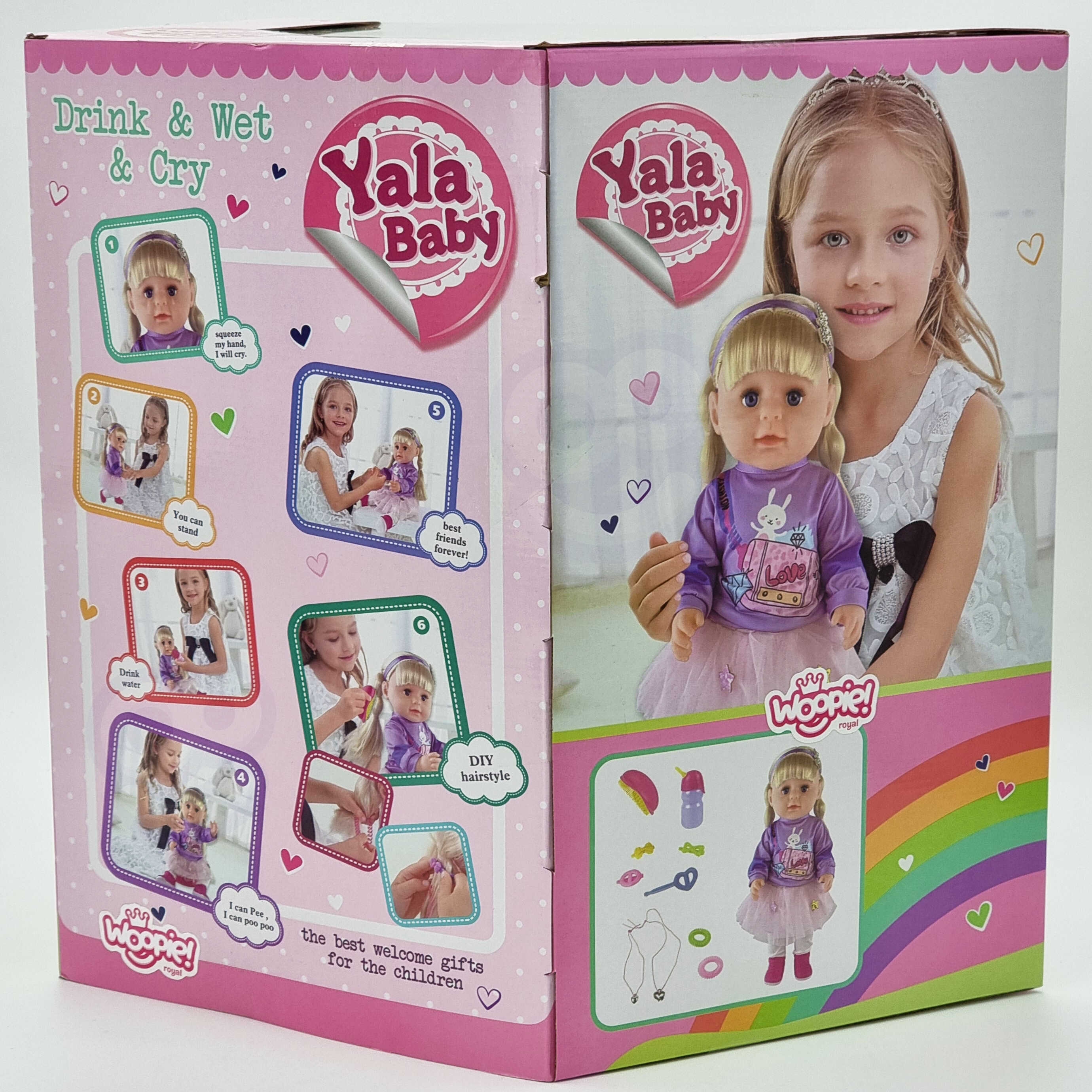 Lalka interaktywna zosia w czapce 43 cm + akc.