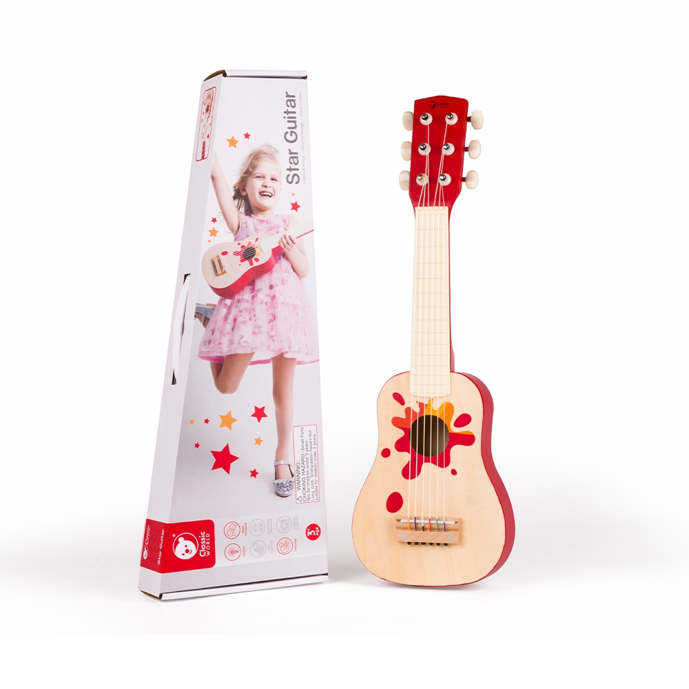 Drewniana gitara dla dzieci akustyczna