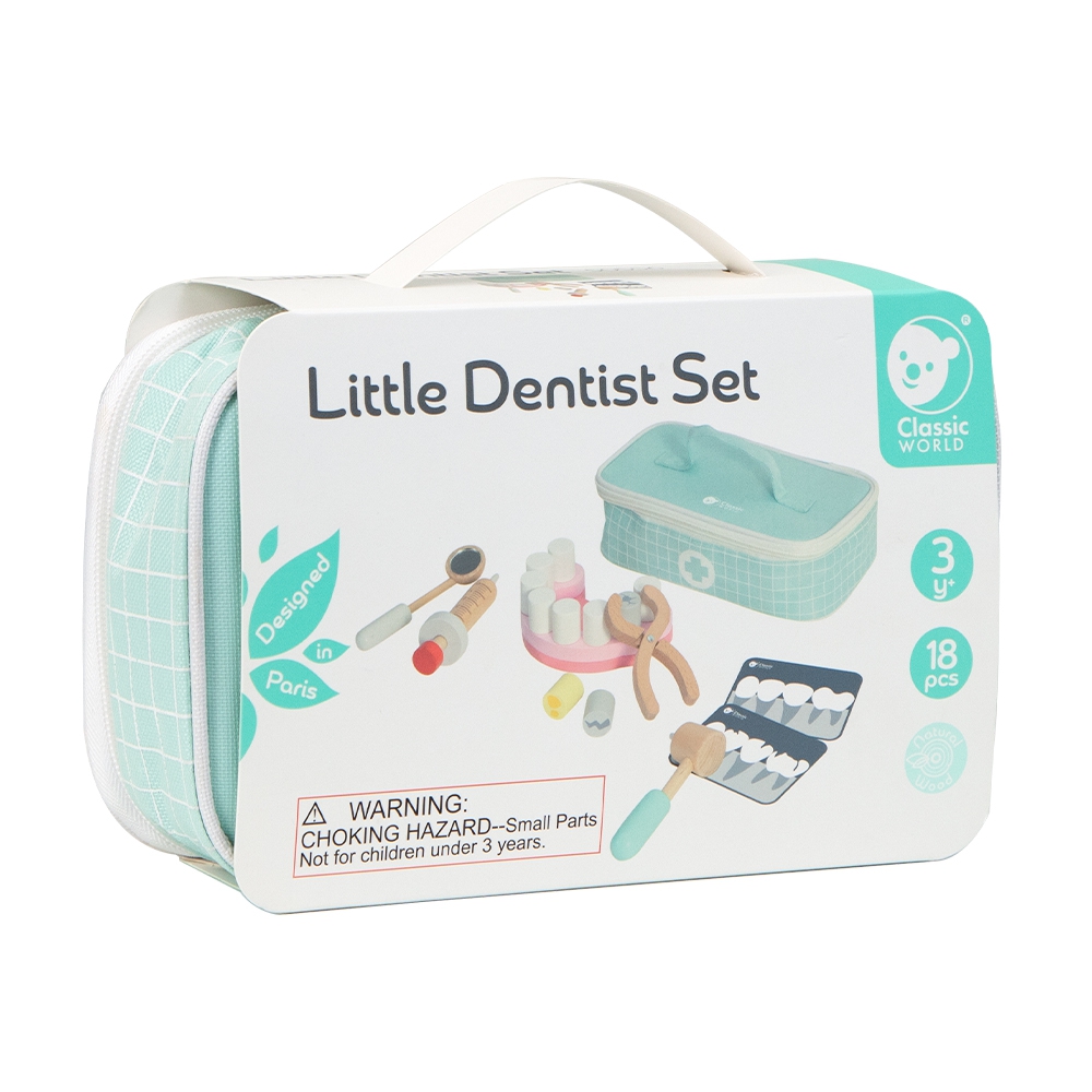 Zestaw małego dentysty walizka lekarza 18 el.