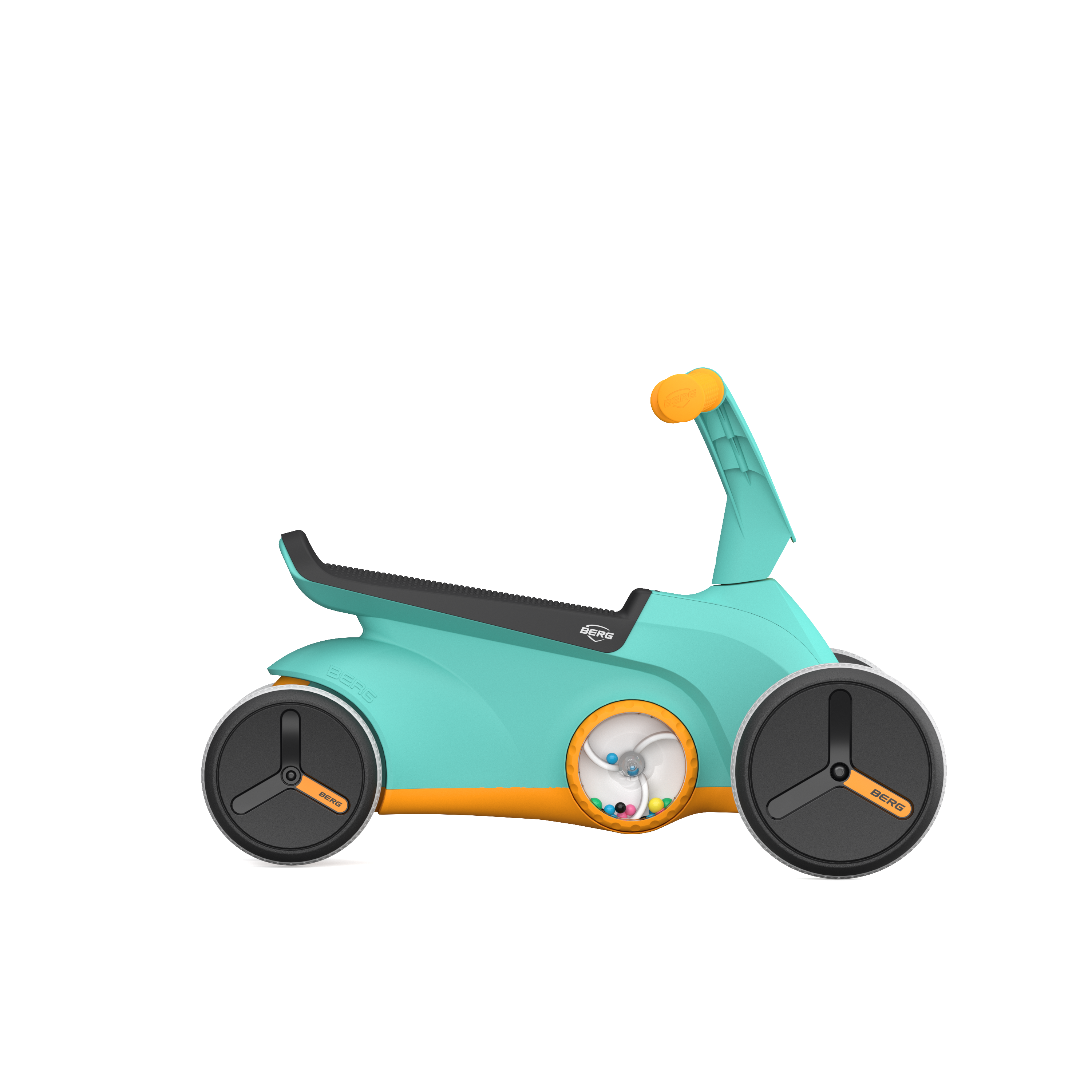 Turkusowy jeździk go2 twirl turquoise z grą dla dzieci 10m+