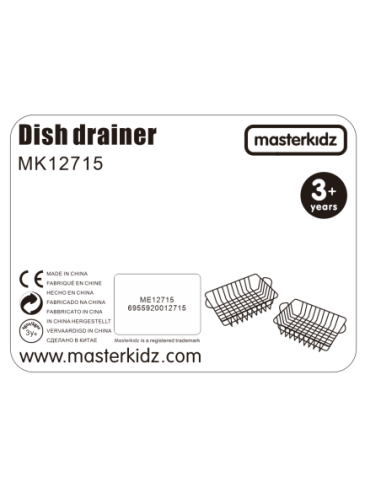 Zestaw 2 Metalowe Kosze Na Owoce Masterkidz Do Kuchni Dla Dzieci