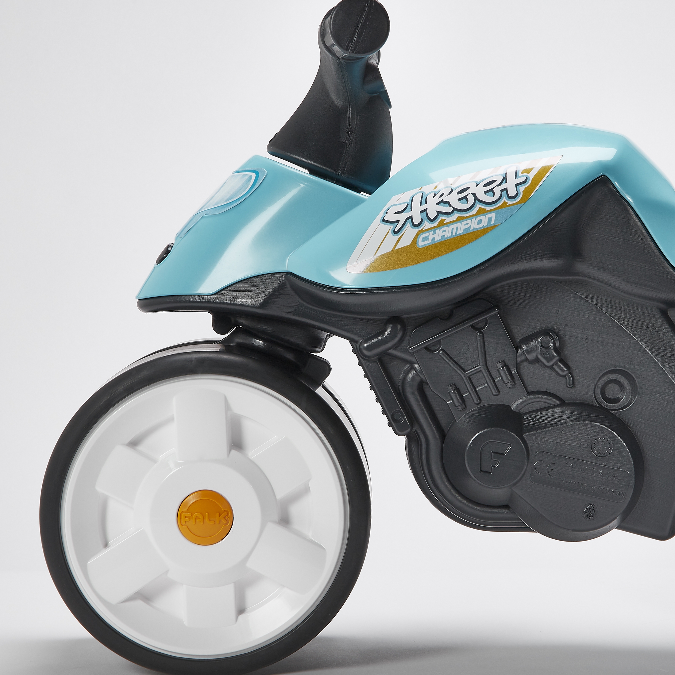 Jeździk street champion moto niebieski szerokie koła od 1 roku