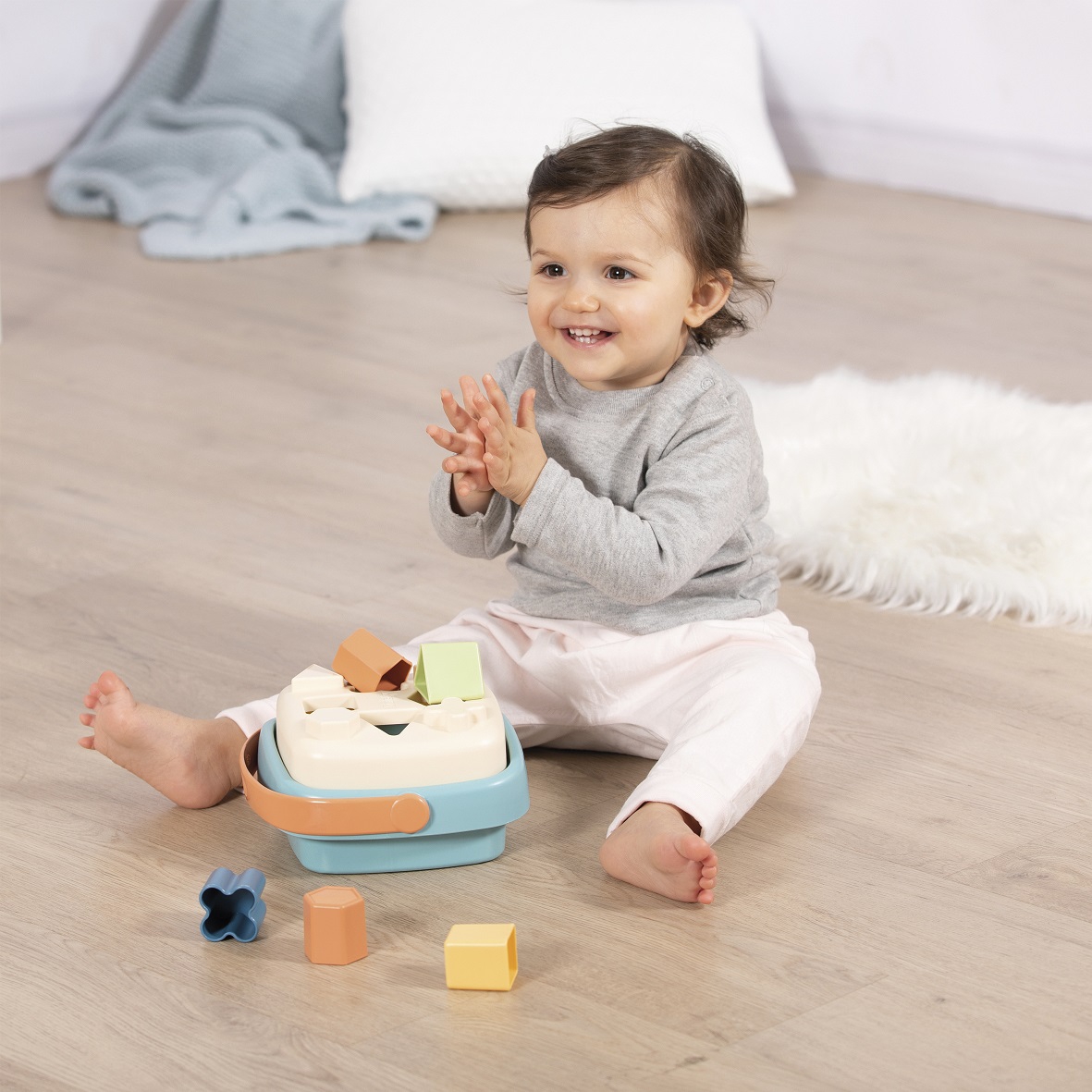 Little green zestaw łódka wieża sorter bioplastik