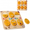 MASTERKIDZ Emotional Learning Board Wooden Eggs What Humor? Montessori
