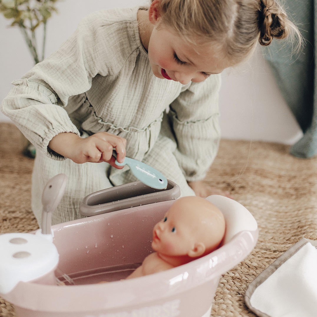 Baby nurse wanienka z hydromasażem, prysznicem i światłem