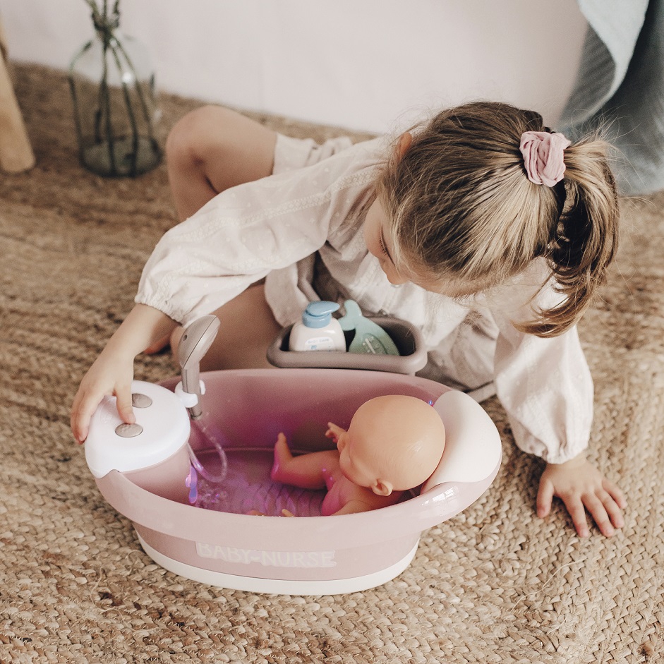 Baby nurse wanienka z hydromasażem, prysznicem i światłem