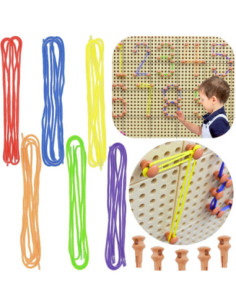 MASTERKIDZ Pegs and Strings Set - For the STEM Science and Creative Board